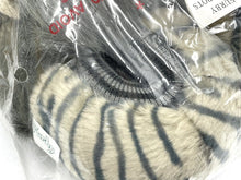 Load image into Gallery viewer, Vintage Furby Slippers packaging showcasing a plush owl design in white, gray, and blue.