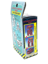 Load image into Gallery viewer, Transformers G1 Inferno packaging with blue, red, and yellow colors and illustrated characters.