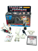 Load image into Gallery viewer, Takara GiG Transformers Silverbolt packaging showing box and toy parts.