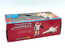 Load image into Gallery viewer, Transformers toy box packaging with branding logo and color details.