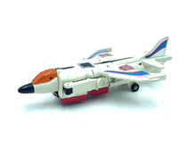 Load image into Gallery viewer, Side view of Takara GiG Transformers G1 Slingshot with extended wings and detailed design.