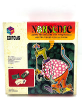 Load image into Gallery viewer, Vintage 70's Editoys Nonsense board game packaging front view with colorful design.