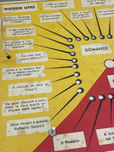 Load image into Gallery viewer, Close-up detail of the game board with yellow and red text labels and game paths.