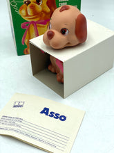 Load image into Gallery viewer, Sebino Asso toy box showcasing girl and dog illustration with vintage design.