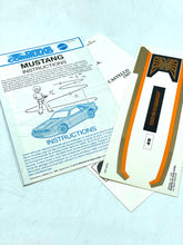 Load image into Gallery viewer, Detail close-up of the instruction manual for the Mattel Drive Command Mustang Turbo.