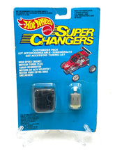 Carica l'immagine nel visualizzatore di Gallery, Front view of the 1989 Mattel Customizer pack with blue and red toy car in carded packaging.