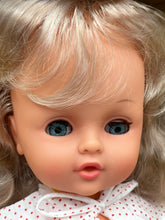 Load image into Gallery viewer, Detail of Sebino doll's hand holding an umbrella with small fingers.