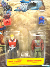 Carica l'immagine nel visualizzatore di Gallery, Close-up detail of Kenner MASK M.A.S.K. action figure showing character details in red and green.