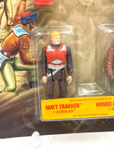 Carica l'immagine nel visualizzatore di Gallery, Kenner MASK M.A.S.K. action figures displayed together in a vintage style.