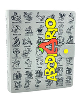 Carica l'immagine nel visualizzatore di Gallery, 90's ABC Diario School Diary front view showing cartoon illustrations and snap closure.