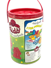 Load image into Gallery viewer, Adica Pongo colorful storage bucket side view highlighting handle and decorative design.