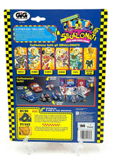 Carica l'immagine nel visualizzatore di Gallery, Tyco GiG Crash Dummies Junkman back of packaging displaying character lineup and instructions.