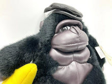 Load image into Gallery viewer, Close-up detail of Dan Dee Black Ape Gorilla plush highlighting facial features.