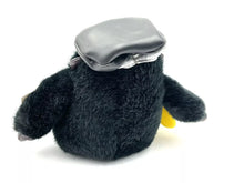 Load image into Gallery viewer, Front view of the black ape gorilla plush toy with soft texture on a white background