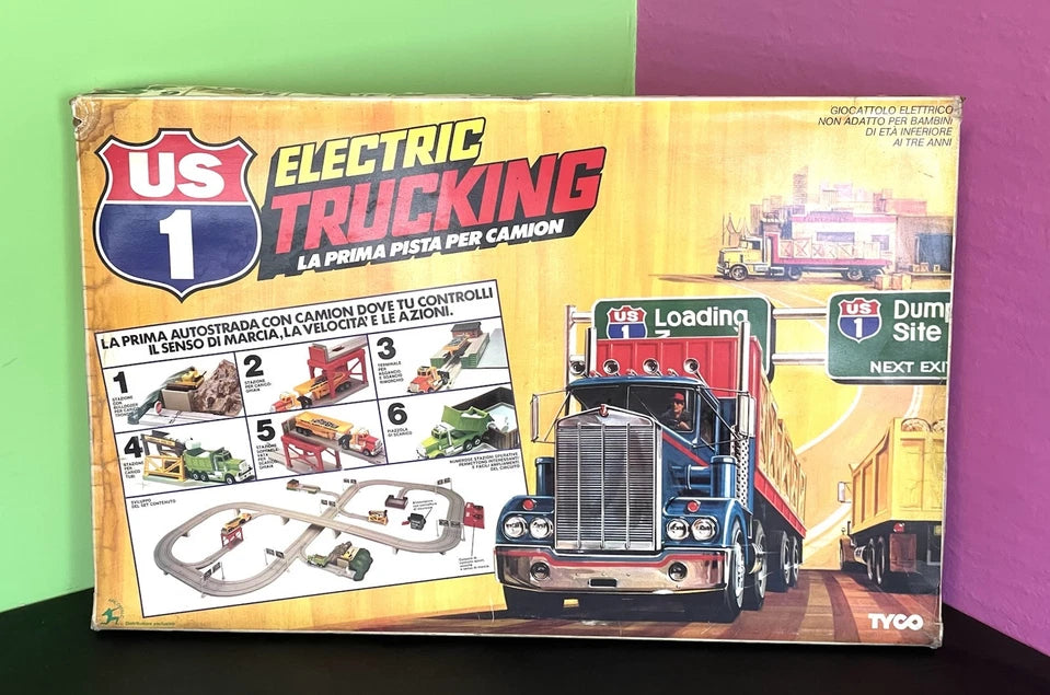 Vintage Tyco US1 Electric Trucking Highway Motorcity Set Sealed