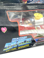 Load image into Gallery viewer, 1980s Space Ship Battery Operated Tin Toy – New In Box
