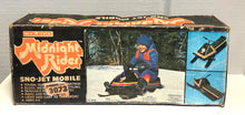 Carica l'immagine nel visualizzatore di Gallery, Coleco 1983 SNOW SKI-DOO Sno-jet mobile Sled Midnight Rider