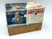 Load image into Gallery viewer, Masudaya Tin Litho Space Scooter Astronaut Rider – 1960s Vintage Japan