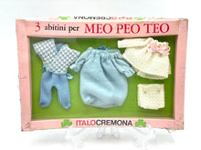 Load image into Gallery viewer, Vintage dress Set Italocremona doll Teo Meo Peo new old stock