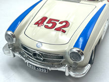 Load image into Gallery viewer, Burago Mercedes 300SL Cream Mille Miglia 1/18 vintage die cast