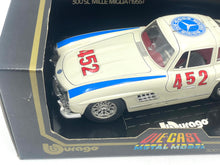 Load image into Gallery viewer, Burago Mercedes 300SL Cream Mille Miglia 1/18 vintage die cast