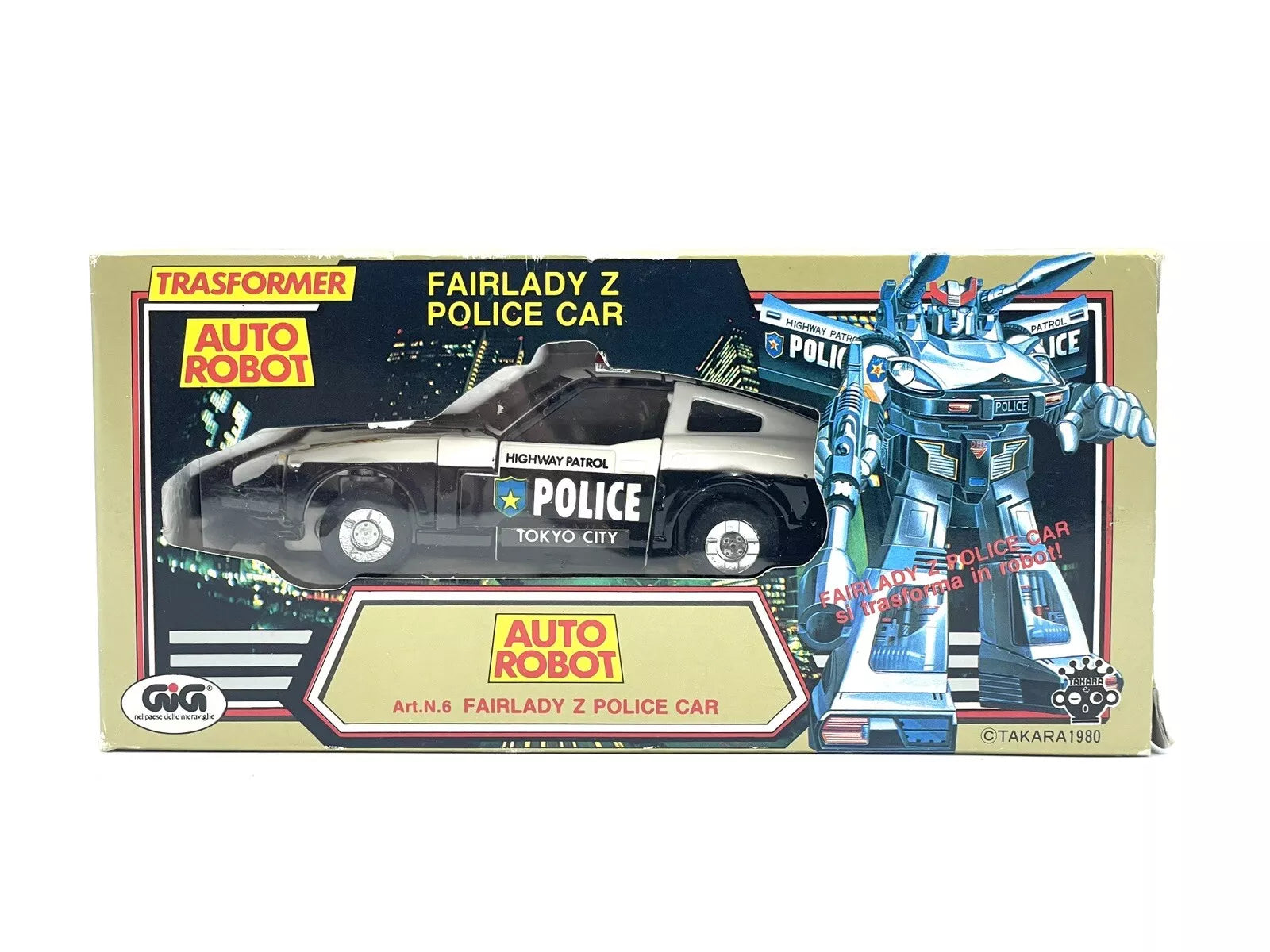 らてらて Takara Diaclone Police Car Fairlady Z Robot No.13 – Real