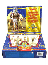 Load image into Gallery viewer, Side view of sealed Ramses Golden Pharaoh figure packaging