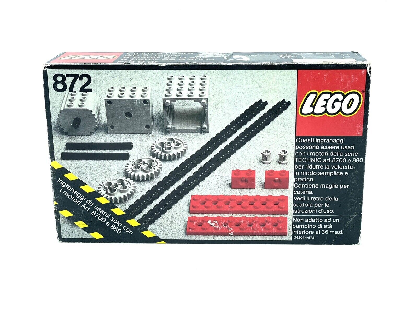 gear blocks 1978 LEGO set 872 -1 Two Gear Blocks – Vintage Toys Box