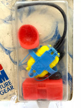 Load image into Gallery viewer, Close-up of Big Jim Fireman Set accessories including helmet and axe