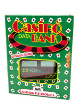 Load image into Gallery viewer, Front view of Tiger Electronics Casino Data Bank GiG Italy NOS sealed packaging