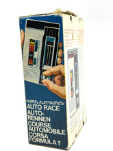 Load image into Gallery viewer, Mattel Auto Race 1976 handheld electronic game tested and working with box