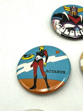 Carica l'immagine nel visualizzatore di Gallery, Goldrake Grendizer Official SACIS Pin Set – 1978 Vintage
