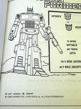 Carica l'immagine nel visualizzatore di Gallery, Transformers Italian Diary – 1986 Hasbro GIG First Edition New Old Stock

