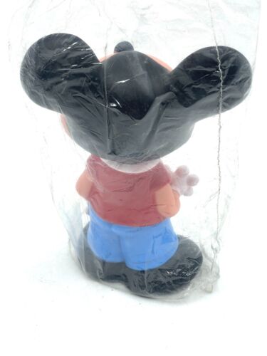 1960's Ledraplastic squeak toy mickey mouse rubber toy new old