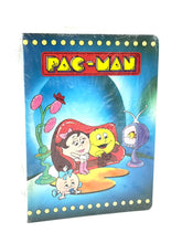 Carica l'immagine nel visualizzatore di Gallery, Pac-Man notebook front view featuring cartoon characters in blue, red, and yellow.
