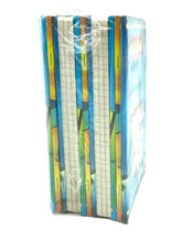 Carica l'immagine nel visualizzatore di Gallery, Pack of paper front view with a blue and white striped design.
