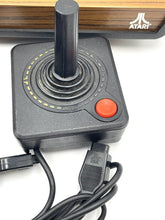 Load image into Gallery viewer, Atari VCS 2600 Woody console detail view of joystick controller with black and red colors.
