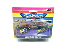 Carica l'immagine nel visualizzatore di Gallery, 1997 Galoob Micro Machines Chevy Super Truck Pack packaging view with colorful design.
