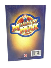 Load image into Gallery viewer, Close-up detail of the interior pages layout and character illustrations in the Mighty Max diary.
