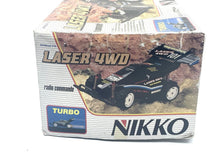 Load image into Gallery viewer, Nikko Black Cat Laser 4WD front view showcasing the vintage design.
