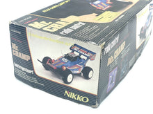 Load image into Gallery viewer, Nikko RC buggy packaging side view showcasing product details and logo.
