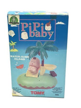 Load image into Gallery viewer, VINTAGE TOMY 90'S TINKLE TOTS BOAT ISLAND packaging view featuring colorful graphics and palm tree design.
