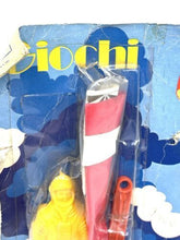 Load image into Gallery viewer, Giolitto vintage toy set packaging showcasing a colorful parachute and toy figure.
