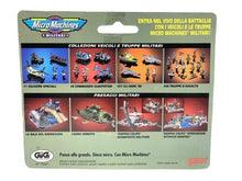 Load image into Gallery viewer, Packaging view of multiple colorful toy vehicles from the Galoob MICRO MACHINES set.
