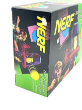 Load image into Gallery viewer, Nerf Slingshot 1991 Kenner side view of packaging showcasing the Nerf logo and design.

