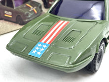 Load image into Gallery viewer, REEL American Police POLIZIA Maserati Indy Auto front view showcasing hood design and window.
