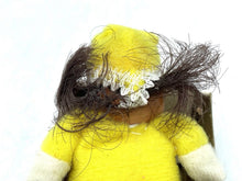 Load image into Gallery viewer, VINTAGE Pagliaccio Mini Clown Bootleg PACIOCCHINI FIAMMIFERINO close-up detail showcasing hair and costume.
