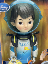 Load image into Gallery viewer, Close-up detail of Miles from Tomorrowland Talking Action Figure featuring the doll's face and space helmet.
