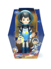 Load image into Gallery viewer, Miles from Tomorrowland Talking Action Figure packaging view with character illustration and hexagonal box.
