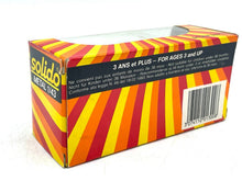 Load image into Gallery viewer, VINTAGE SOLIDO 1312 Peugeot 505 1/43 NEW OLD STOCK toy car box featuring colorful stripes and branding.
